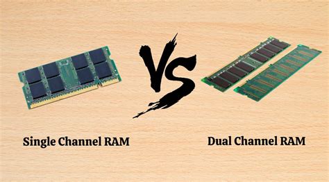 single channel vs dual ram.